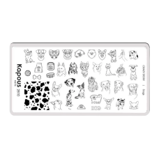 KAPOUS «Crazy story» Dogs, пластина для стемпинга