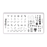 KAPOUS «Crazy story» Esoterics, пластина для стемпинга