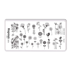 KAPOUS «Crazy story» Flower 1, пластина для стемпинга