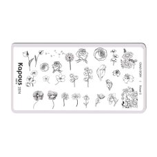 KAPOUS Flower 2, пластина для стемпинга