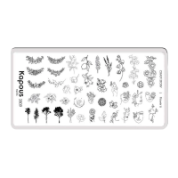 KAPOUS «Crazy story» Flower 6, пластина для стемпинга