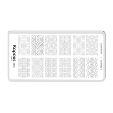 KAPOUS «Crazy story» Geometry 2, пластина для стемпинга