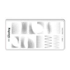 KAPOUS «Crazy story» Illusion 1, пластина для стемпинга