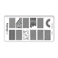 KAPOUS «Crazy story» Illusion 2, пластина для стемпинга