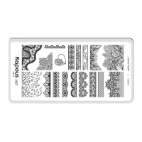 KAPOUS «Crazy story» Lace 2, пластина для стемпинга