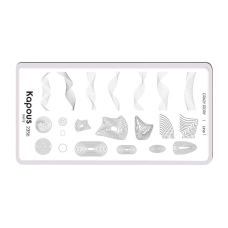 KAPOUS «Crazy story» Line 1, пластина для стемпинга