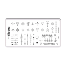 KAPOUS «Crazy story» Line 2, пластина для стемпинга