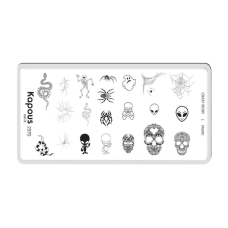 KAPOUS «Crazy story» Mystic, пластина для стемпинга