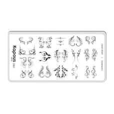 KAPOUS «Crazy story» Ornament 2, пластина для стемпинга