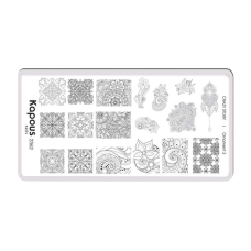 KAPOUS «Crazy story» Ornament 3, пластина для стемпинга