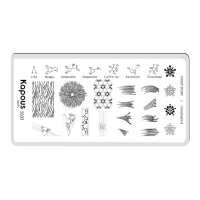 KAPOUS «Crazy story» Ornament 4, пластина для стемпинга