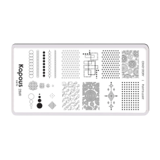 KAPOUS «Crazy story» Point to point, пластина для стемпинга