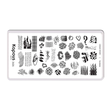 KAPOUS «Crazy story» Scribble, пластина для стемпинга