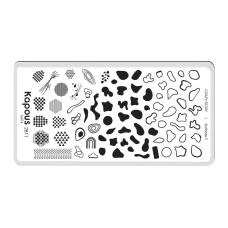 KAPOUS «Crazy story» Scribble 2, пластина для стемпинга