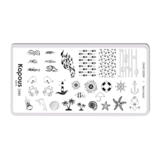 KAPOUS «Crazy story» Sea Mood, пластина для стемпинга