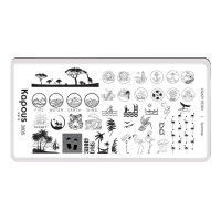 KAPOUS «Crazy story» Summer, пластина для стемпинга