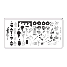 KAPOUS «Crazy story» Sweets, пластина для стемпинга