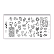 KAPOUS «Crazy story» Zentangel, пластина для стемпинга