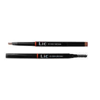 LIC Mechanical eyebrow pencil NEW Карандаш механический для бровей с треугольным грифелем (02 Grey brown) 