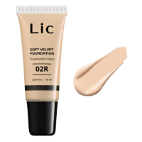 LIC Soft velvet foundation Крем тональный (02R) 10 мл