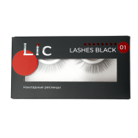 LIC False Lashes Black Ресницы накладные 01 NEW 