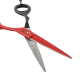 MIZUKA Ножницы парикмахерские PBS-EP-32162 Black/Red (6.0") с микронасечкой