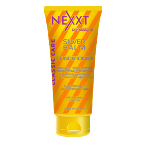 NEXXT Бальзам-кондиционер серебристый для светлых и седых волос с антижелтым эффектом (250 мл)