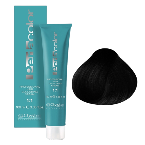 Oyster Cosmetics Perlacolor Professional Hair Coloring Cream Перманентный краситель для волос 1/0 (100 мл) 