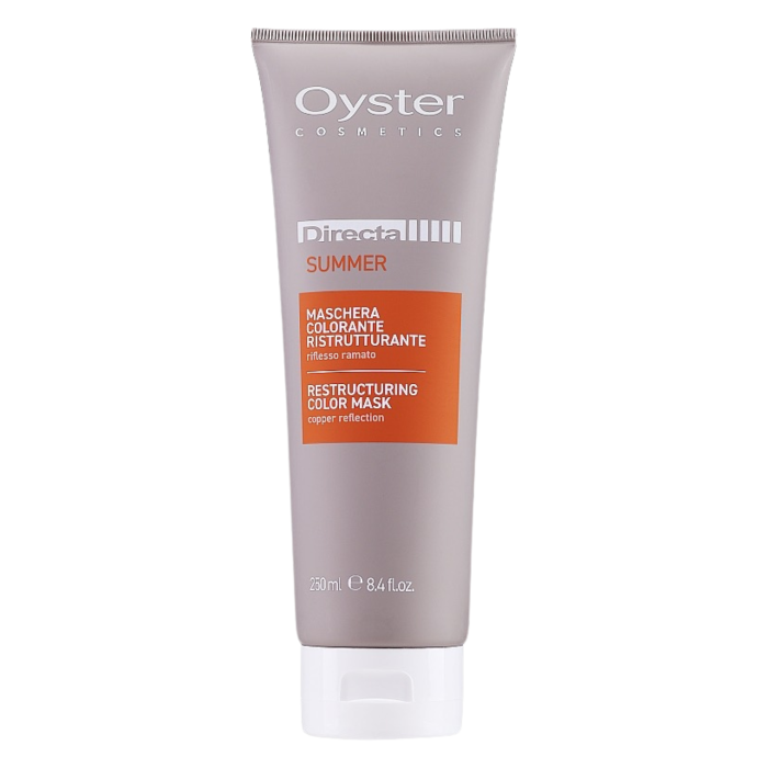 Oyster Cosmetics Directa Hair Color Mask Оттеночная реструктурирующая маска для волос, тон: Медный (250 мл)  Oyster Cosmetics Directa Hair Color Mask Оттеночная реструктурирующая маска для волос, тон: Медный (250 мл)
