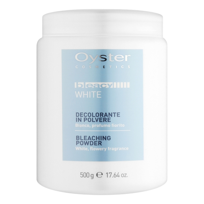 Oyster Cosmetics Bleacy Bleaching Powder White Пудра осветляющая для волос, белая (500 гр)  Oyster Cosmetics Bleacy Bleaching Powder White Пудра осветляющая для волос, белая (500 гр)