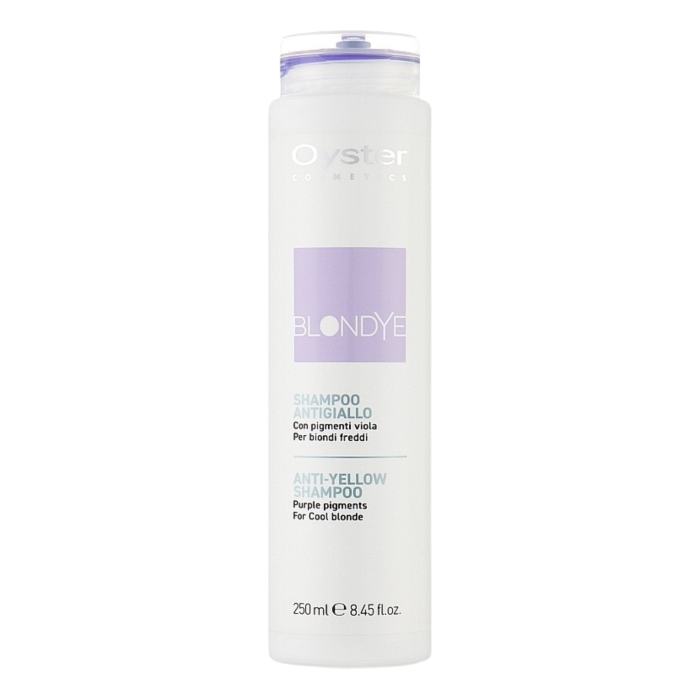 Oyster Cosmetics Blondye Anti-Yellow Shampoo Шампунь для нейтрализизации желтого оттенка (250 мл)  Oyster Cosmetics Blondye Anti-Yellow Shampoo Шампунь для нейтрализизации желтого оттенка (250 мл)