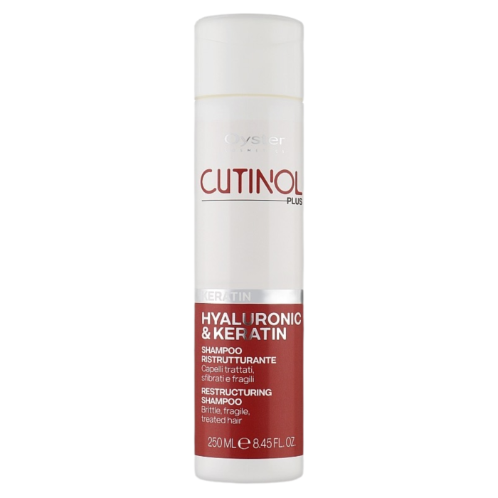 Oyster Cosmetics Cutinol Plus Keratin Restructuring Shampoo Шампунь для ломких и слабых волос (250 мл)  Oyster Cosmetics Cutinol Plus Keratin Restructuring Shampoo Шампунь для ломких и слабых волос (250 мл)