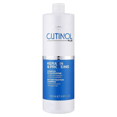 Oyster Cosmetics Cutinol Plus Rebirth Reconstruction Shampoo Восстанавливающий шампунь для волос с кератином и протеинами (1000 мл) 