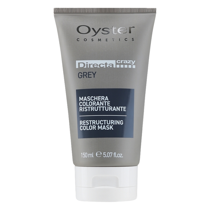 Oyster Cosmetics Directa Crazy Restructuring Color Mask Grey Тонирующая маска для волос (150 мл)  Oyster Cosmetics Directa Crazy Restructuring Color Mask Grey Тонирующая маска для волос (150 мл)