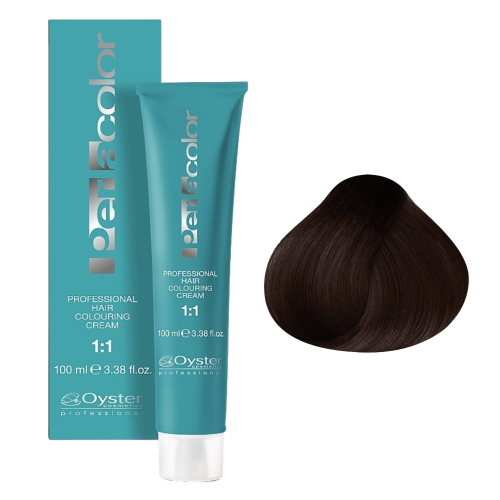 Oyster Cosmetics Perlacolor Professional Hair Coloring Cream Перманентный краситель для волос 4/7 (100 мл)