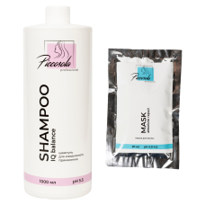 Piccosola professional "IQ Balance" Набор косметический (Шампунь 1000 мл + Маска саше 20 мл)