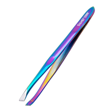 Silver Star Пинцет для бровей цветной АТ-9963 TITANIUM