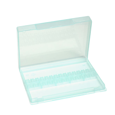 TNL Professional Контейнер для фрез пластиковый (прозрачно-бирюзовый) 