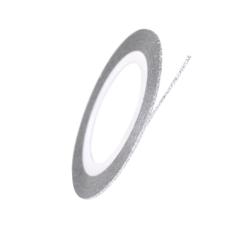 TNL Professional Нить на клеевой основе перламутровая (серебряная)