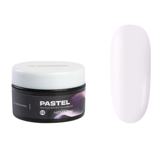 TNL Professional "Pastel" Гель для наращивания, жесткий, №3 - облачная лаванда (15 мл)