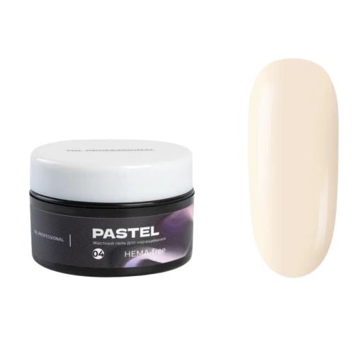 TNL Professional "Pastel" Гель для наращивания, жесткий, №4 - пудровый айвори (18 мл)