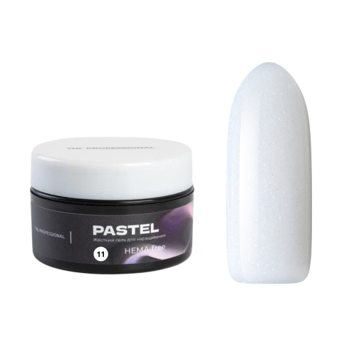 TNL Professional "Pastel" Гель для наращивания, жесткий, №11 - лунный камень, с шиммером (18 мл)