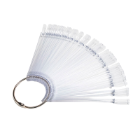 TNL Professional Палитра "веер" мини, прозрачная (50 шт)