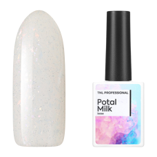 TNL Professional Potal Milk №2 Камуфлирующая база “Молочный” со светоотражающей поталью (10 мл)