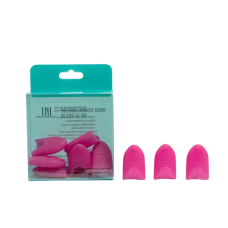 TNL Professional Силиконовые колпачки для снятия гель-лака, фуксия (10 шт/упак) 