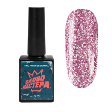 TNL Professional Гель-лак «Слово Мастера» с глиттером №05 – розовый мираж (10 мл)