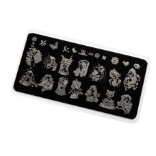 TNL Premium Пластина для стемпинга - woman flower (095)