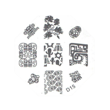 TNL Professional Трафарет металлический для стемпинга D-15