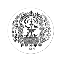 TNL Professional Трафарет металлический для стемпинга малый - Фонтан