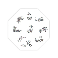 TNL Professional Трафарет металлический для стемпинга KD-06